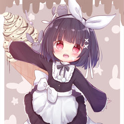 This is a pixiv picture whose title is コーヒー＆アイスクリーム琉奈ちゃん.