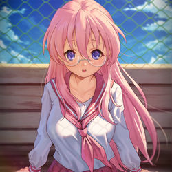 This is a pixiv picture whose title is 「 チョコ… 食べる？ 」.