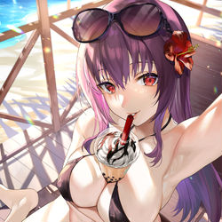 This is a pixiv picture whose title is タピオカチャレンジ.