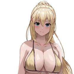 This is a pixiv picture whose title is ダクネス 水着.
