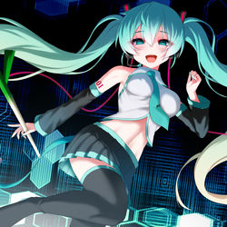 This is a pixiv picture whose title is 初音ミク.