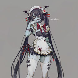 This is a pixiv picture whose title is ゾンビ娘.