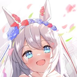 This is a pixiv picture whose title is 花嫁タマモ.