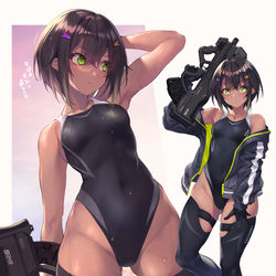 This is a pixiv picture whose title is 水泳部の部長ちゃん.