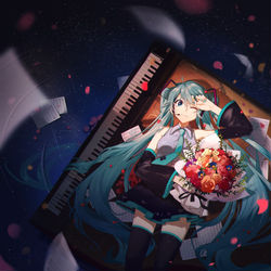 This is a pixiv picture whose title is 花束.