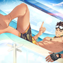 This is a pixiv picture whose title is 趙海龍.