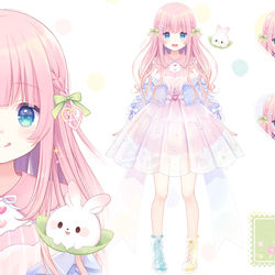 This is a pixiv picture whose title is あまねももちゃん.