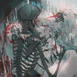 This is a pixiv picture whose title is 共犯者.
