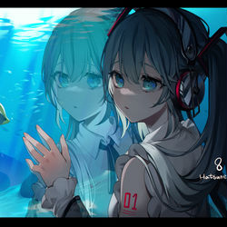 This is a pixiv picture whose title is 初音ミク.