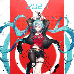 This is a pixiv picture whose title is MIKU 2021.