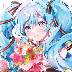 This is a pixiv picture whose title is 14周年💐.