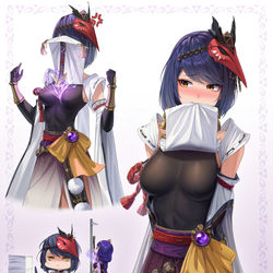 This is a pixiv picture whose title is 九条裟羅.