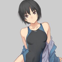 This is a pixiv picture whose title is 水泳部の可愛い後輩.