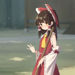 This is a pixiv picture whose title is 東方絵.