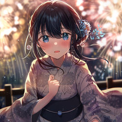 This is a pixiv picture whose title is 「ねぇ、待って。あのね……」.