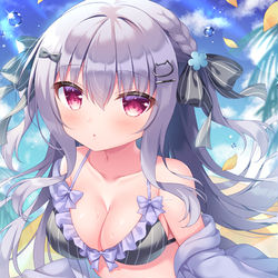 This is a pixiv picture whose title is 【お仕事】いっしょに泳ごう？.
