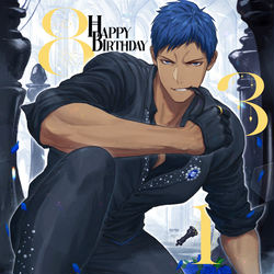 This is a pixiv picture whose title is 青峰大輝誕生祭2021.