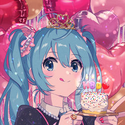 This is a pixiv picture whose title is HBD♡.
