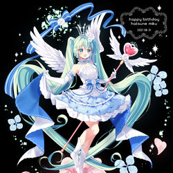 This is a pixiv picture whose title is 🎼🎶Sweet Angel💙ミク.