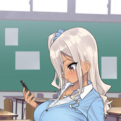 This is a pixiv picture whose title is 休憩時間.