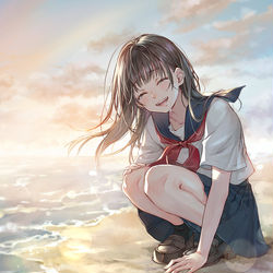 This is a pixiv picture whose title is きみが明日、この世界から消える前に.