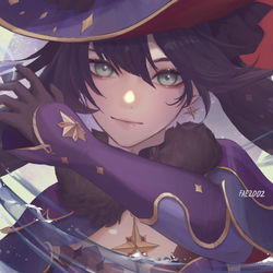 This is a pixiv picture whose title is Mona!.
