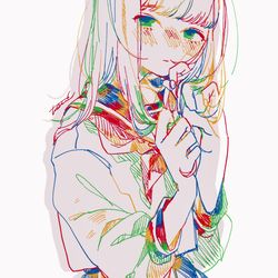 This is a pixiv picture whose title is 憧れている.