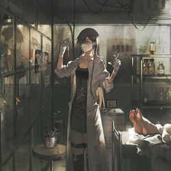 This is a pixiv picture whose title is 実験.