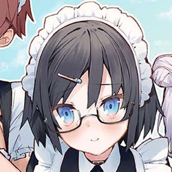 This is a pixiv picture whose title is 「請求書っ？ 何着借りた！ メイド服……」《メイド編》.