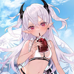 This is a pixiv picture whose title is …………そんなに見ないで。.