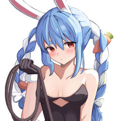 This is a pixiv picture whose title is 兎田ぺこら.