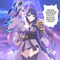 This is a pixiv picture whose title is To Teyvat! #5 - La Shogun.