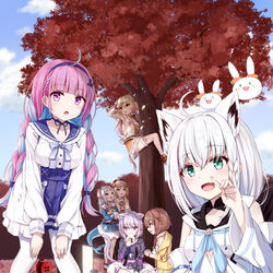 This is a pixiv picture whose title is 秋のピクニック.