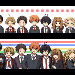 This is a pixiv picture whose title is 奇跡の同級生.