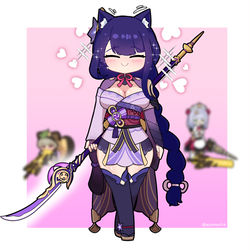This is a pixiv picture whose title is I love raiden....