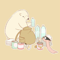 This is a pixiv picture whose title is 防災の日.
