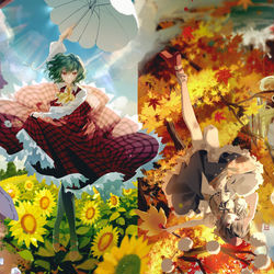 This is a pixiv picture whose title is 四季景絵.