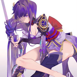 This is a pixiv picture whose title is 雷电将军.