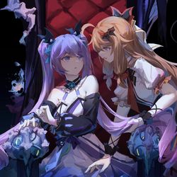 This is a pixiv picture whose title is 大魔王与小恶魔.