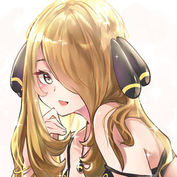 This is a pixiv picture whose title is 水着シロナさん(*'ω'*).