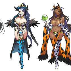 This is a pixiv picture whose title is ウシ族新キャラクター.