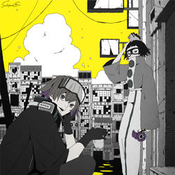 This is a pixiv picture whose title is ヒューマノイド2,000万再生.