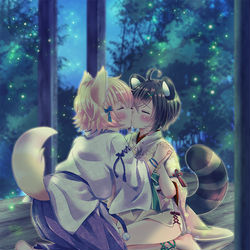 This is a pixiv picture whose title is ないしょのキス.