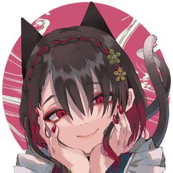 This is a pixiv picture whose title is 視線.