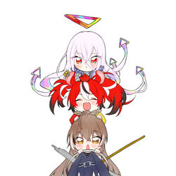 This is a pixiv picture whose title is 積み上げホロEN議会オメガちゃん追加版！.