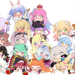 This is a pixiv picture whose title is 積み上げホロライブまとめ！.