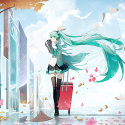 This is a pixiv picture whose title is miku 14th.