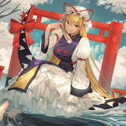 This is a pixiv picture whose title is 八雲紫.