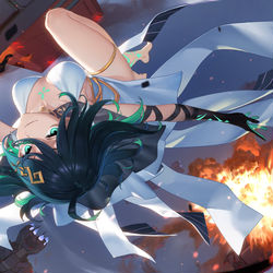 This is a pixiv picture whose title is 仕事絵.