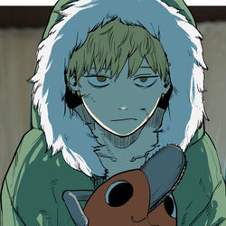 This is a pixiv picture whose title is チェンソーログ4.